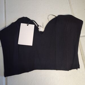 NWT Black Strapless Top Size S #600